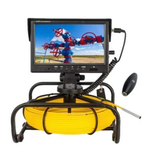 Pipe Inspection Camera 9inch HD1080P Monitor 6.5mm Sewer Pipeline Borescope, SYANSPAN 8GB DVR Video Drain Industrial Endoscope