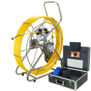 SYANSPAN Pipe Camera 9"1080P Screen, 360 Rotation Camera Head Drain Pipeline Industrial Camera